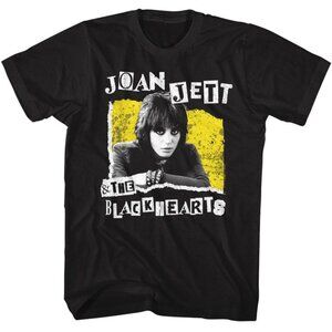 Joan Jett Blackhearts Cutout Graphic Rock Band Fan Gift T-Shirt Punk Style 05